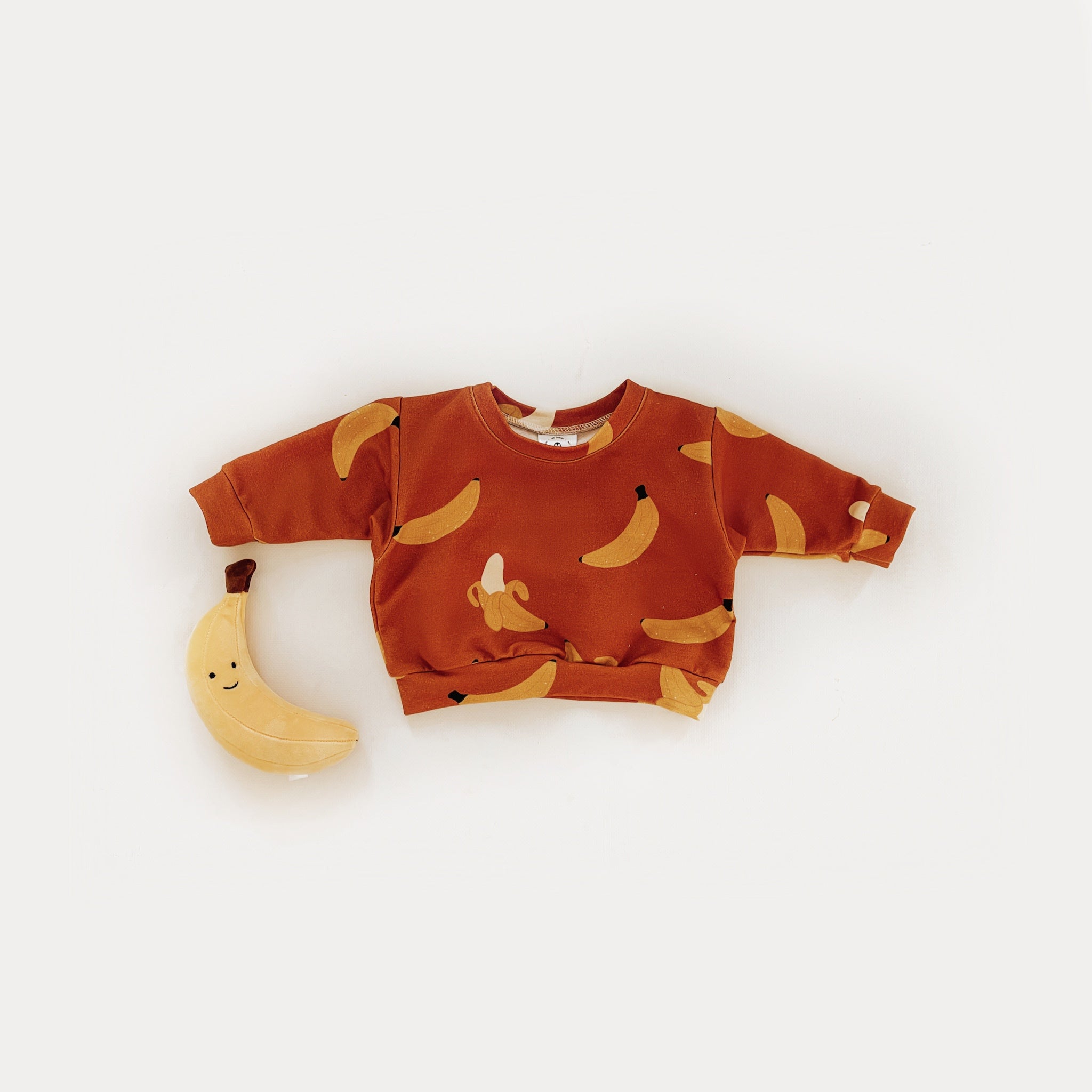 Oversized Sweatshirt with Bananas