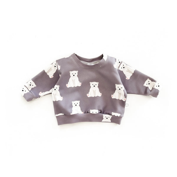 Oversized Sweatshirt with Polar Bear – OLE design