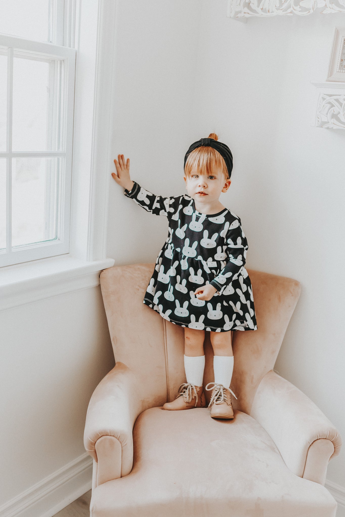 “Zoe” dress with Bunnies
