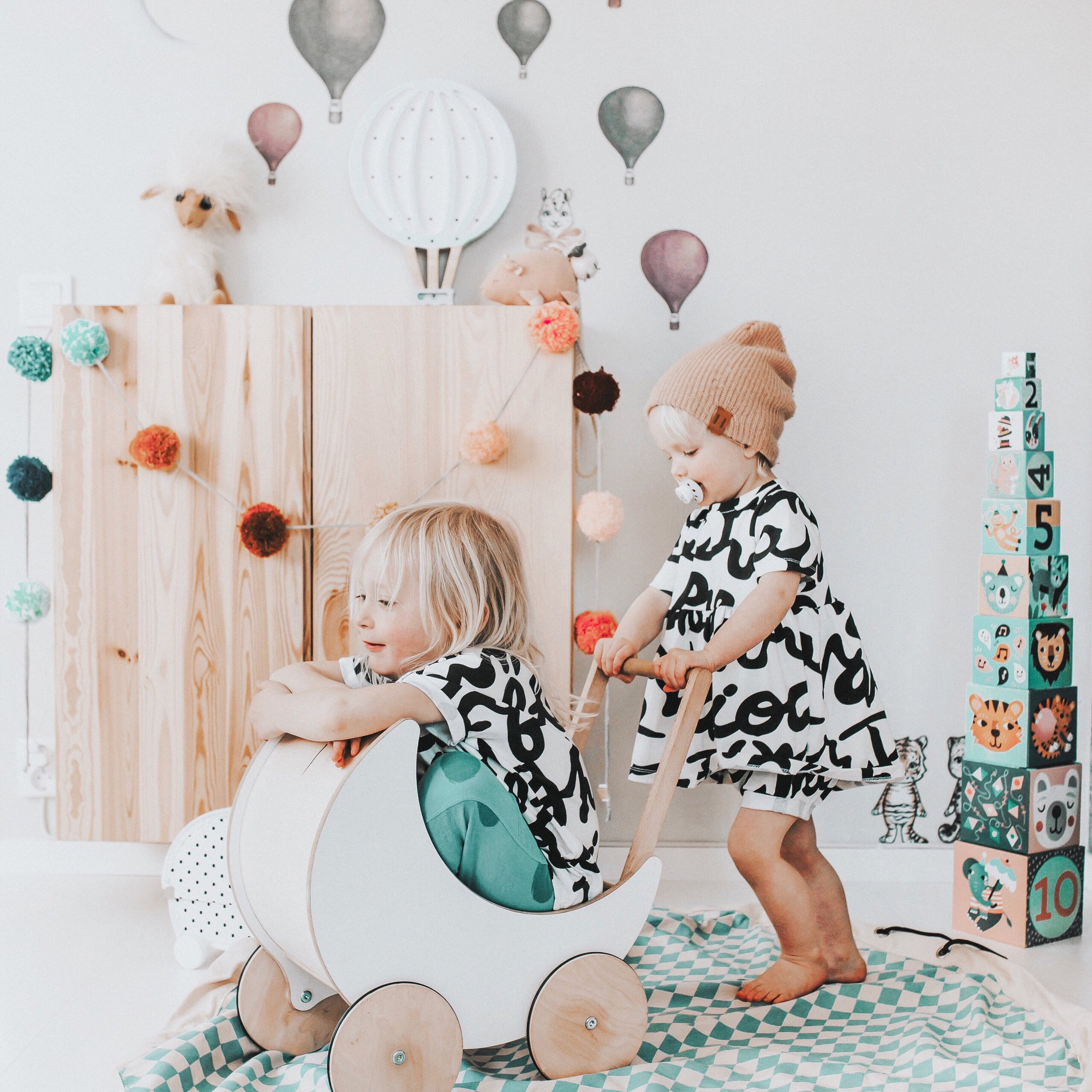 “Sophia” dress with Scribbles