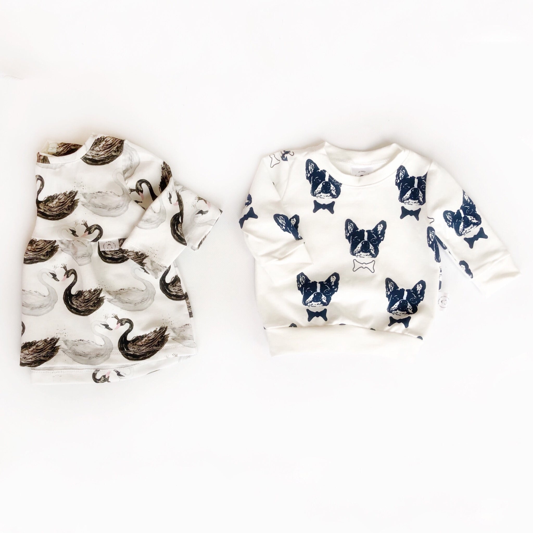 Modern Pullover with Puppies