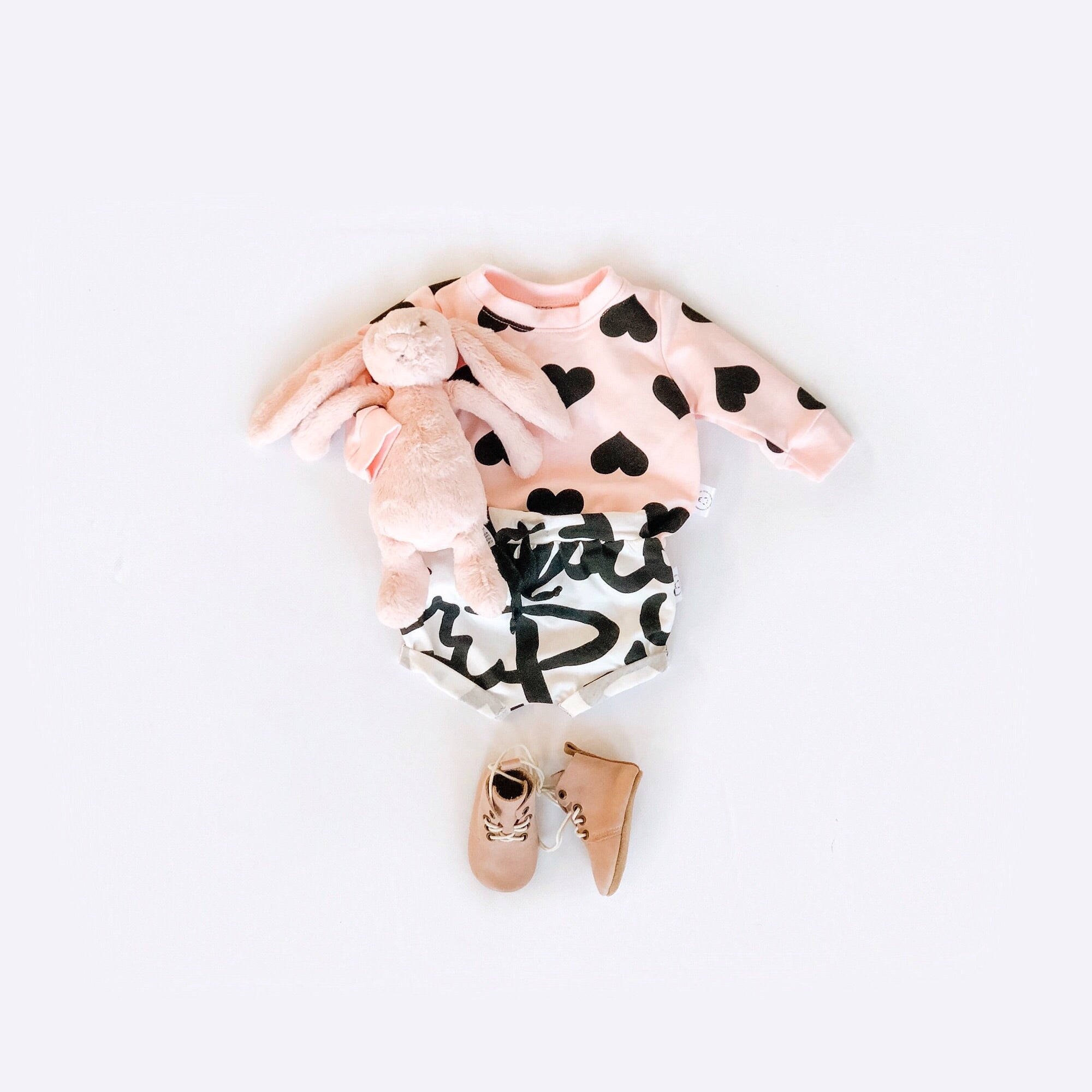 Modern Pullover with Hearts