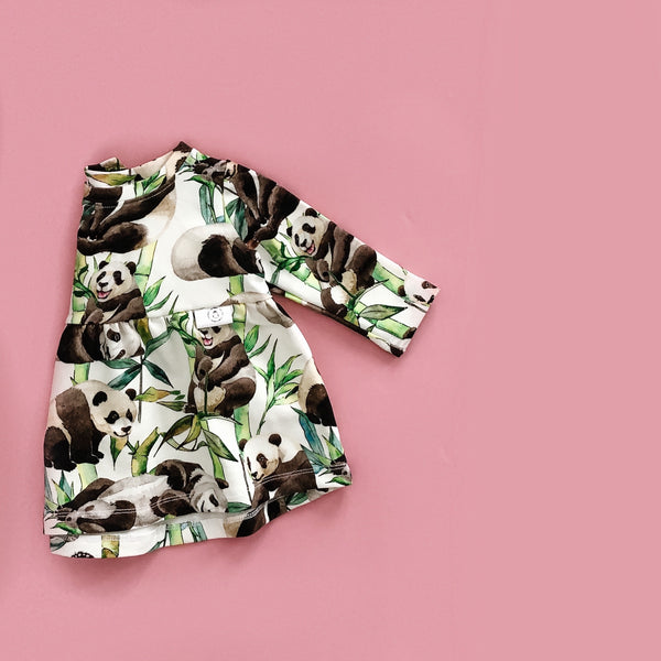 “Zoe” dress with Pandas