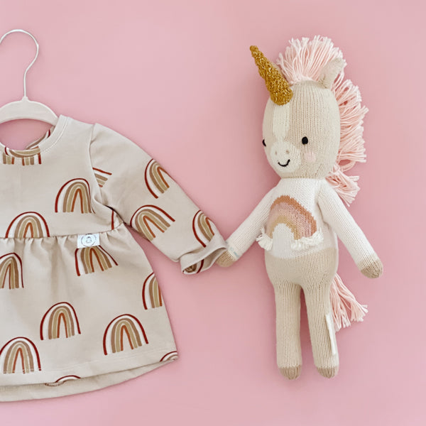 “Zoe” dress with Rainbows