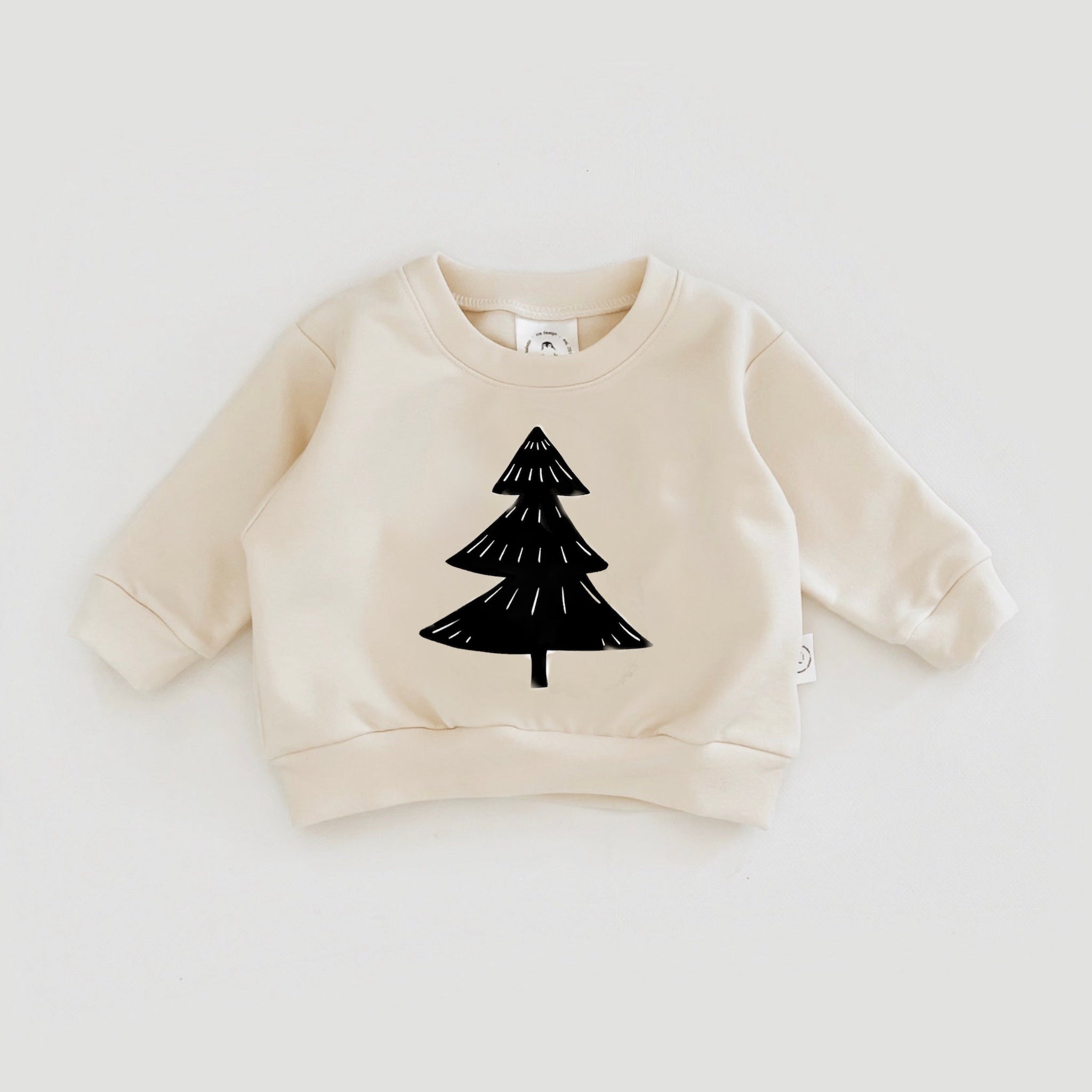 Oversized Sweatshirt with Christmas Tree